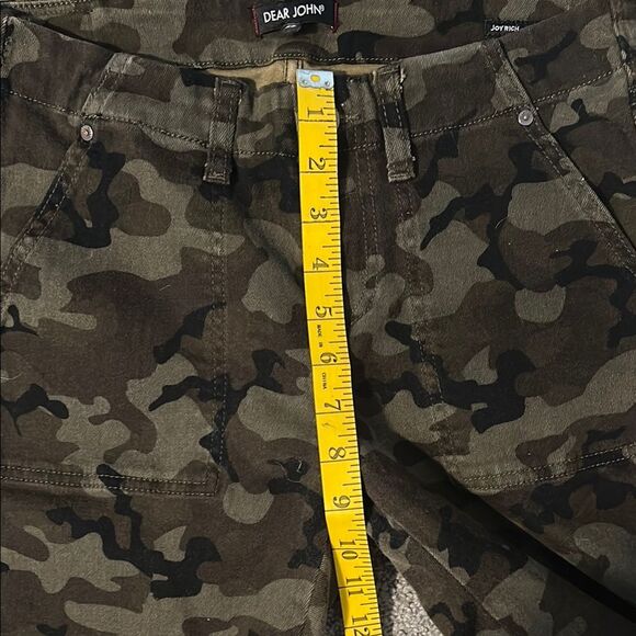 Dear John JoyRich Comfort Skinny Olive Camouflage Jeans. Size 26 - Picture 7 of 10